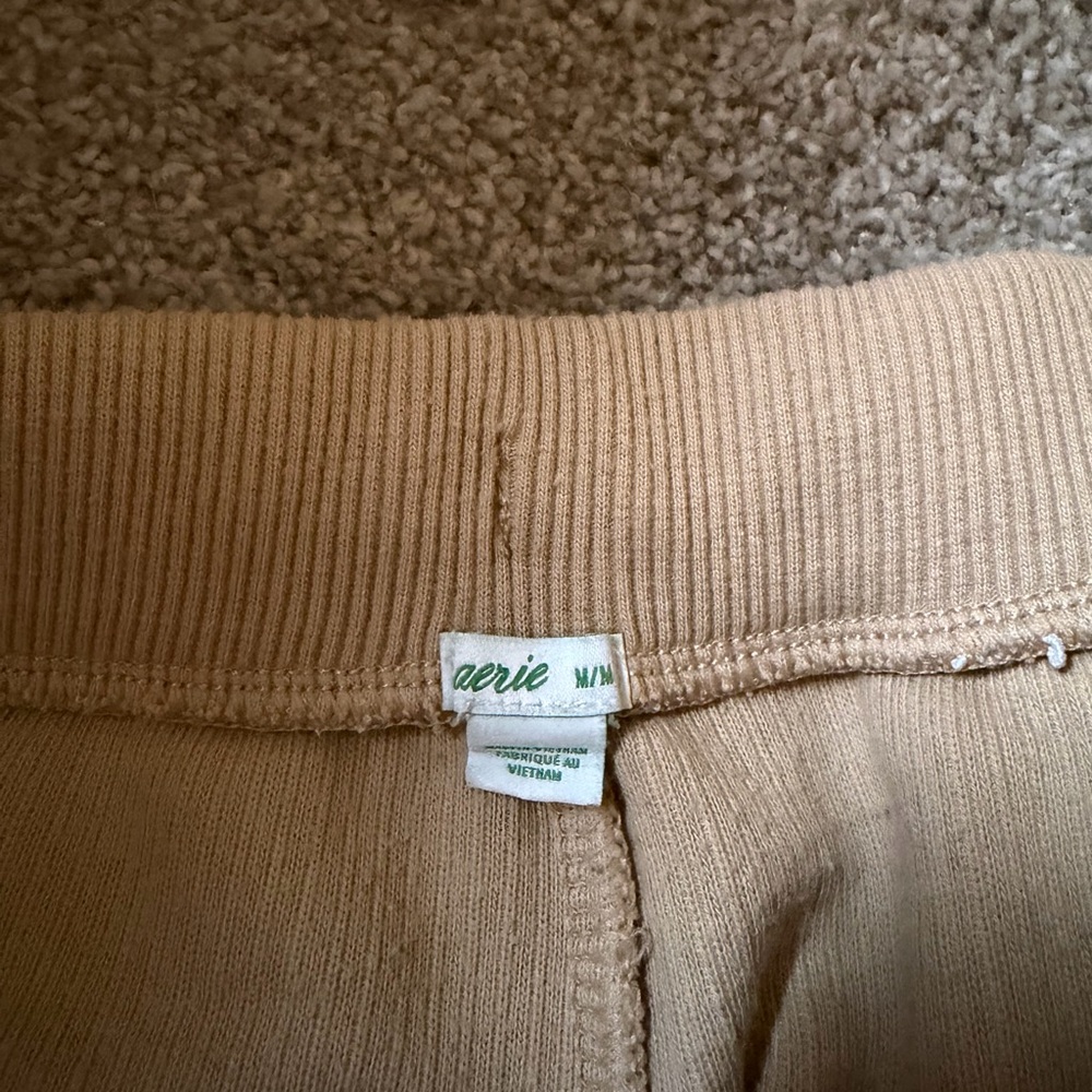 Woman’s Tan Corduroy Sweatpants - Picture 3 of 4